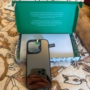 CASETIFY MIRROR IPHONE 16 PRO CASE COMES WITH BOX ORIGINAL PACKAGING NEVER USED!